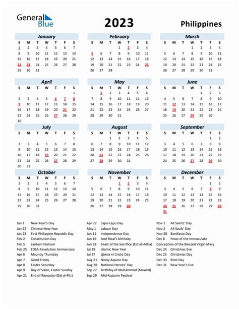 holiday 2023 philippines calendar|2023 Philippines Calendar with Holidays .